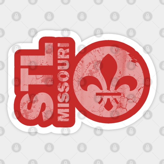 Retro Stl St Louis Missouri Sticker by E